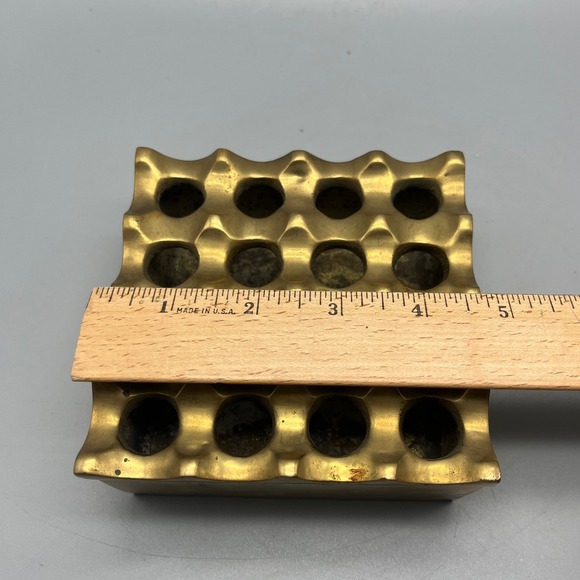Vintage Brutalist MCM Cigar Ashtray Backstrom & Ljungberg Brass‎ Bronze - Picture 7 of 9